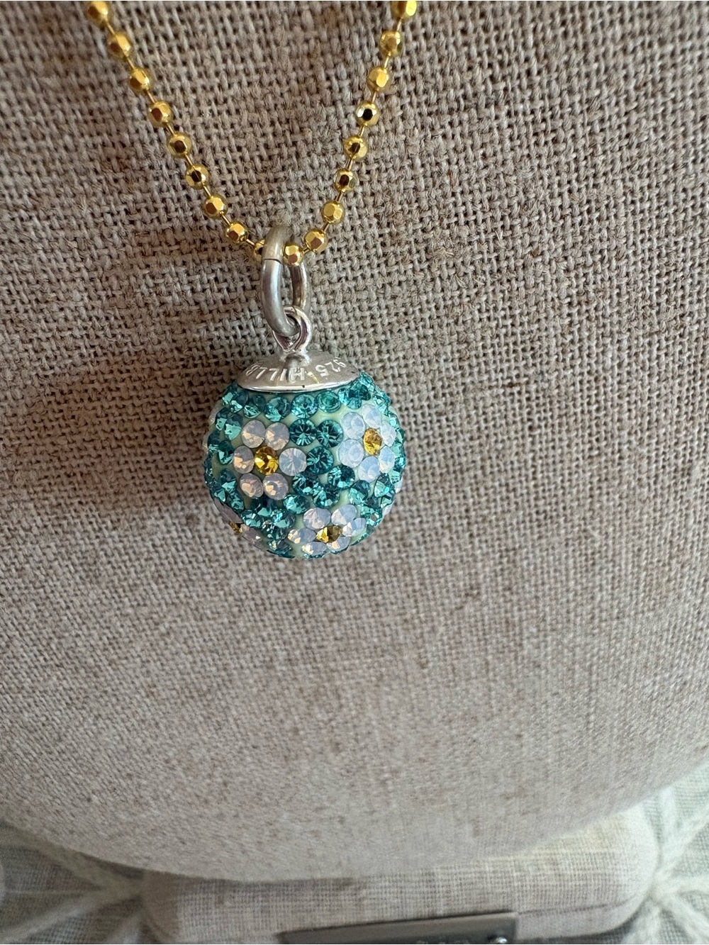 Hillberg & Berk Limited Edition Blue Daisy Sparkle Ball